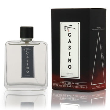 By Patric Casino Eau de Parfum 100ml | Fruity-Spicy Scent with Passion Fruit, Rose, Musk & Sandalwood | Long-Lasting Unisex Perfume for All Seasons