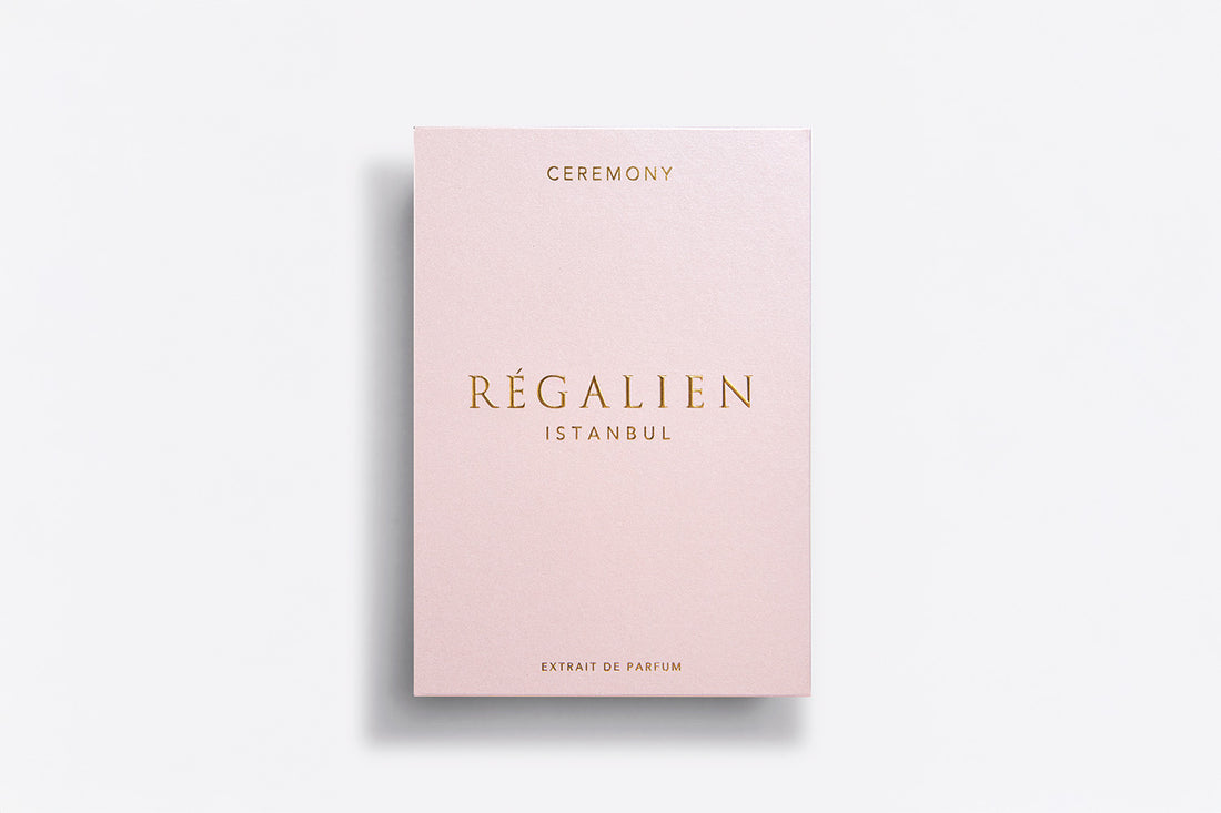 Regalien Ceremony Extrait de Parfum 80ml / 2.7 oz | Pear, Gardenia, Amber & Coconut | Long-Lasting Oriental Floral Perfume for Women